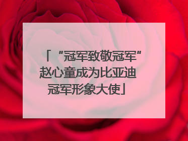 “冠军致敬冠军” 赵心童成为比亚迪冠军形象大使