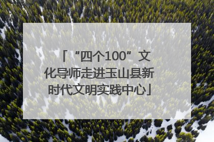 “四个100”文化导师走进玉山县新时代文明实践中心
