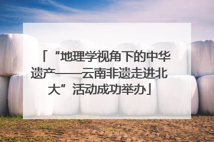 “地理学视角下的中华遗产——云南非遗走进北大”活动成功举办