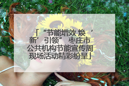 “节能增效 焕‘新’引领” 枣庄市公共机构节能宣传周现场活动精彩纷呈