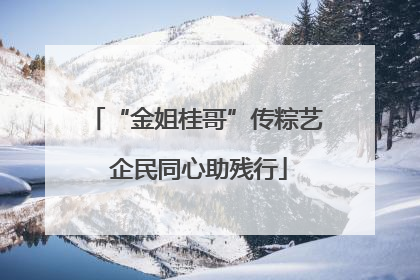 “金姐桂哥”传粽艺 企民同心助残行