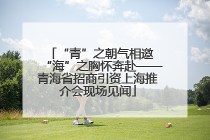 “青”之朝气相邀 “海”之胸怀奔赴——青海省招商引资上海推介会现场见闻