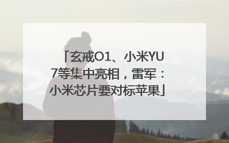 玄戒O1、小米YU7等集中亮相，雷军：小米芯片要对标苹果