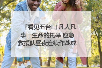看见五台山 凡人凡事｜生命的托举 应急救援队昼夜连续作战成功救出两批被困游客