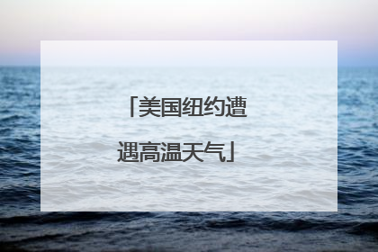 美国纽约遭遇高温天气