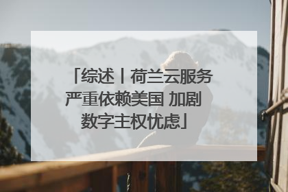 综述丨荷兰云服务严重依赖美国 加剧数字主权忧虑