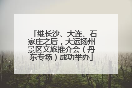 继长沙、大连、石家庄之后，大运扬州景区文旅推介会（丹东专场）成功举办