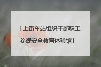 上街车站组织干部职工参观安全教育体验馆