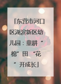东营市河口区湖滨新区幼儿园：童耕“棉”田 “花”开成长
