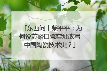 东西问丨柴平平：为何说苏峪口瓷窑址改写中国陶瓷技术史？