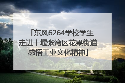 东风6264学校学生走进十堰张湾区花果街道感悟工业文化精神