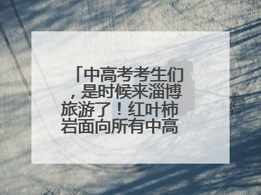 中高考考生们，是时候来淄博旅游了！红叶柿岩面向所有中高考考生免门票