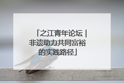 之江青年论坛｜非遗助力共同富裕的实践路径