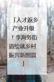 人才返乡 产业升级！李海务街道绘就乡村振兴新图景