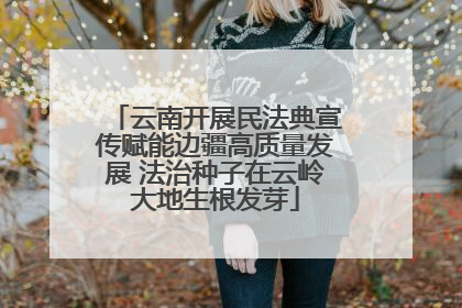 云南开展民法典宣传赋能边疆高质量发展 法治种子在云岭大地生根发芽