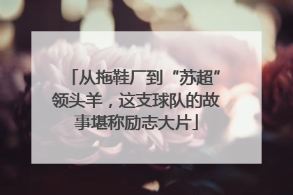 从拖鞋厂到“苏超”领头羊，这支球队的故事堪称励志大片
