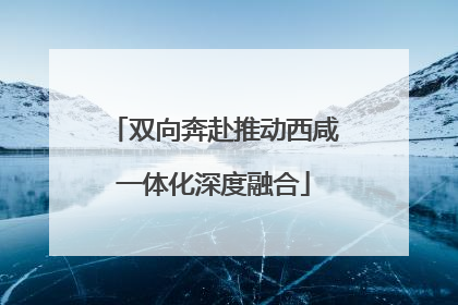 双向奔赴推动西咸一体化深度融合
