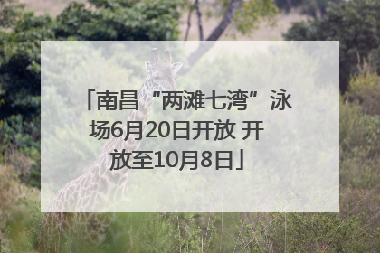 南昌“两滩七湾”泳场6月20日开放 开放至10月8日