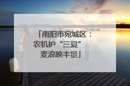 南阳市宛城区：农机护“三夏” 麦浪映丰景