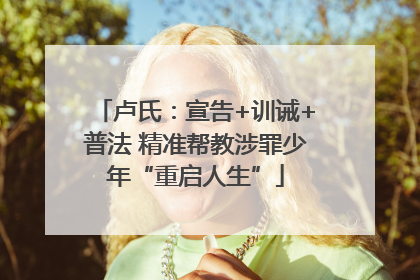 卢氏：宣告+训诫+普法 精准帮教涉罪少年“重启人生”