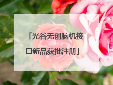 光谷无创脑机接口新品获批注册