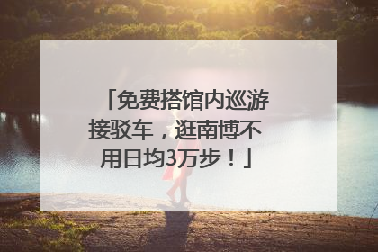 免费搭馆内巡游接驳车，逛南博不用日均3万步！