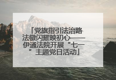 党旗指引法治路 法徽闪耀映初心——伊通法院开展“七一”主题党日活动