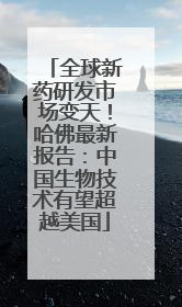 全球新药研发市场变天！哈佛最新报告：中国生物技术有望超越美国