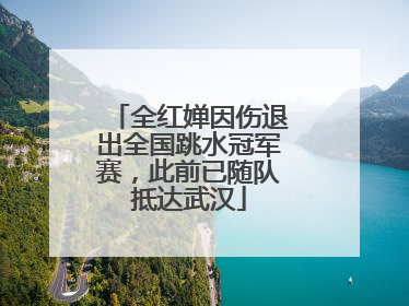 全红婵因伤退出全国跳水冠军赛，此前已随队抵达武汉