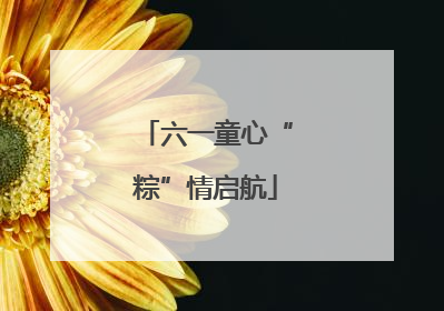 六一童心“粽”情启航