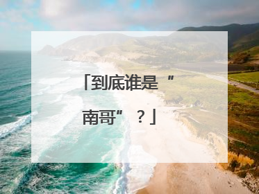 到底谁是“南哥”？
