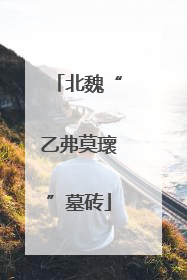 北魏“乙弗莫瓌”墓砖