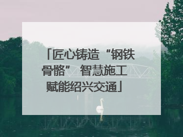 匠心铸造“钢铁骨骼” 智慧施工赋能绍兴交通