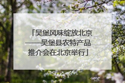 吴堡风味绽放北京——吴堡县农特产品推介会在北京举行