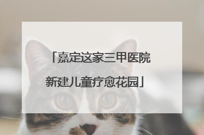 嘉定这家三甲医院新建儿童疗愈花园