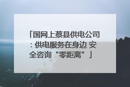 国网上蔡县供电公司：供电服务在身边 安全咨询“零距离”