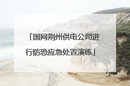 国网荆州供电公司进行防恐应急处置演练