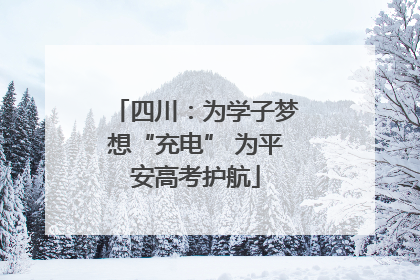 四川：为学子梦想“充电” 为平安高考护航