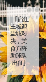 宿迁主场迎盐城对决，美食方阵助球队出征