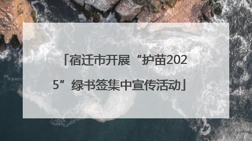宿迁市开展“护苗2025”绿书签集中宣传活动