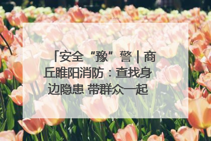 安全“豫”警｜商丘睢阳消防：查找身边隐患 带群众一起“涨知识”