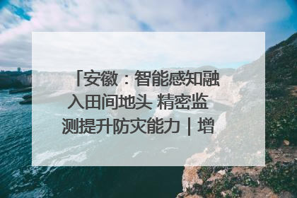 安徽：智能感知融入田间地头 精密监测提升防灾能力｜增发国债气象项目落地见效系列报道