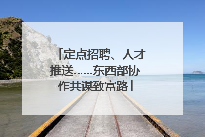 定点招聘、人才推送……东西部协作共谋致富路
