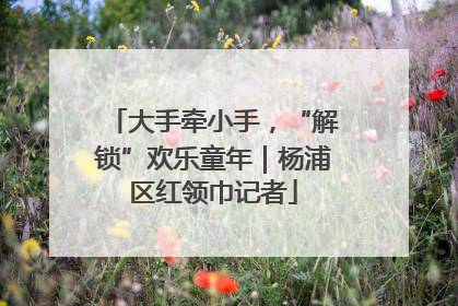 大手牵小手，“解锁”欢乐童年｜杨浦区红领巾记者