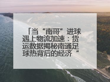 当“南哥”进球遇上物流加速：货运数据揭秘南通足球热背后的经济“射门”