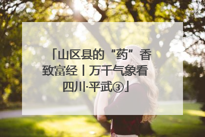 山区县的“药”香致富经丨万千气象看四川·平武③