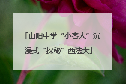 山阳中学“小客人”沉浸式“探秘”西法大