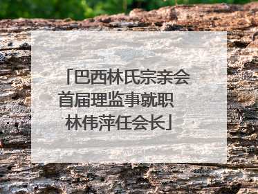 巴西林氏宗亲会首届理监事就职 林伟萍任会长