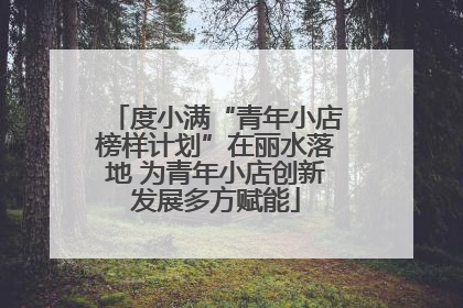 度小满“青年小店榜样计划”在丽水落地 为青年小店创新发展多方赋能
