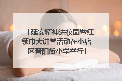 延安精神进校园暨红领巾大讲堂活动在小店区晋阳街小学举行